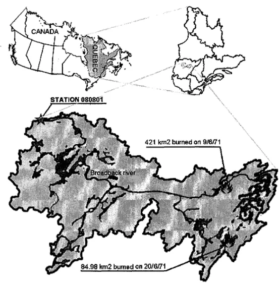 Figure 5 : Location map of station 080801. 