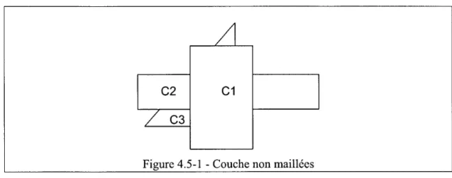 Figure 4.5-1  - Couche non maillées 
