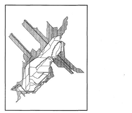 Figure 5 : Sous-cellules de la BN au 20 m avec leur cellule de la BN au 125 m 