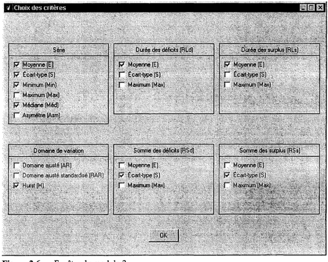 Figure 2.6  Fenêtre du module 3 