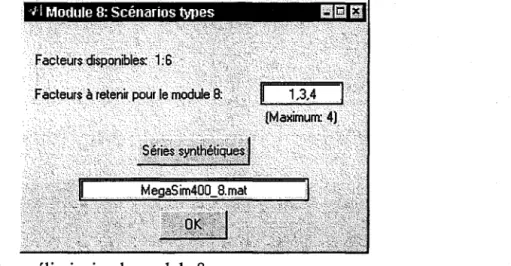 Figure 2.14  Fenêtre préliminaire du module 8 