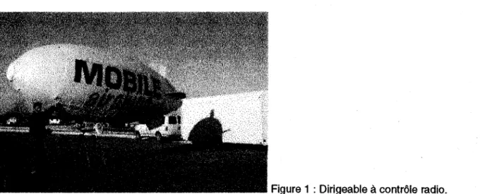 Figure 1 : Dirigeable  à  contrôle radio. 