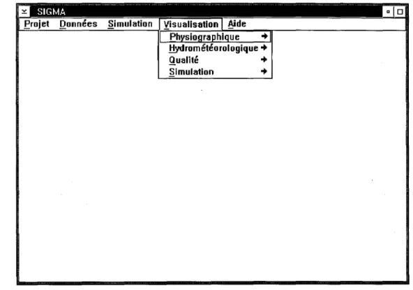 Figure  2.7  Le  menu  Visualisation 