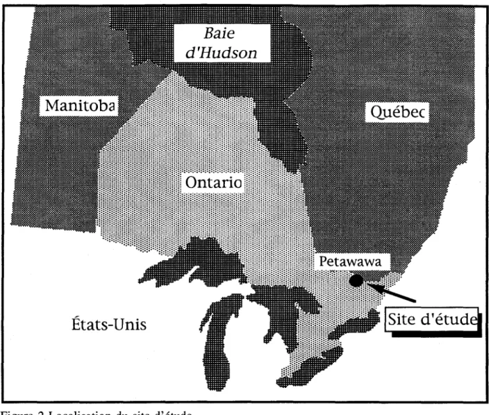 Figure  2 Localisation  du  site  d'étude 