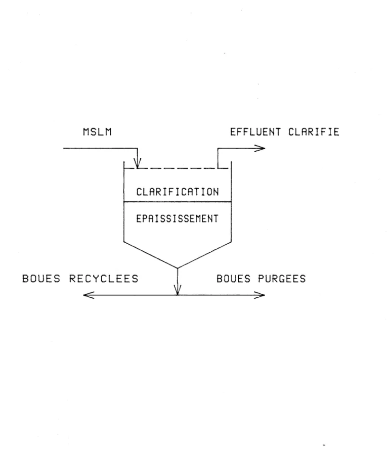 Figure  (6):  Représentation  générale  d'un  décanteur  secondaire. 