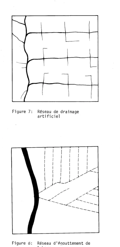 Figure  7:  Réseau  de  drainage  artificiel 