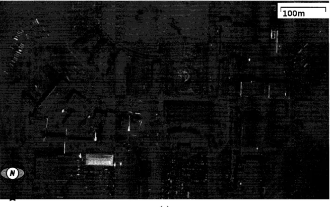 Figure 3.7 - Image IKONOS de l'Universite de Sherbrooke  (a) image originale. 