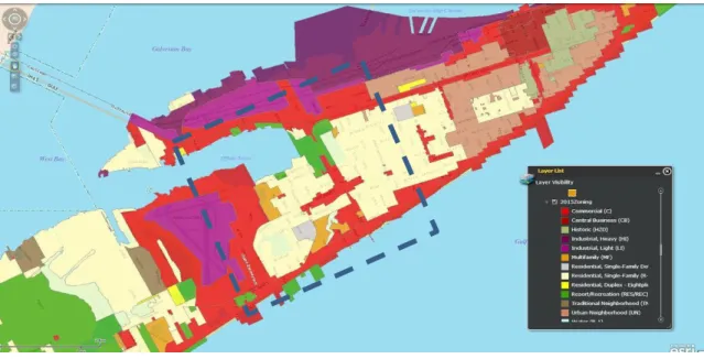 Figure 44 : Mapping du réseau de distribution sur la carte de zones 