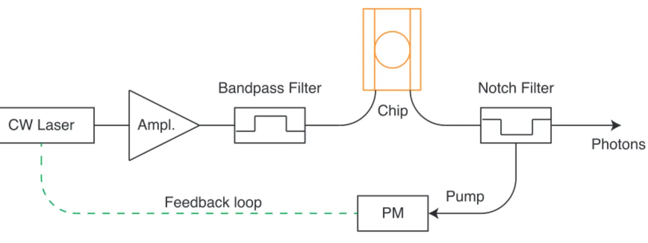 Fig. 2.3  Experimental setup for CW ring excitation: 