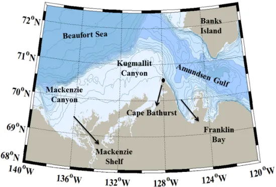 Figure 2.4: Map of the study area showing the dierent locations quoted in the text.