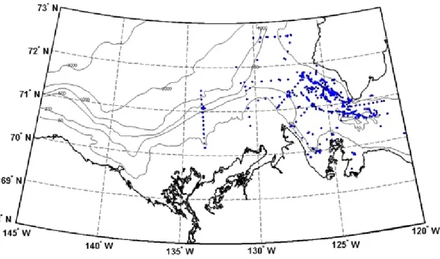 Figure 2.10: Location of the sampling stations in 2007-2008 during the CFL program.
