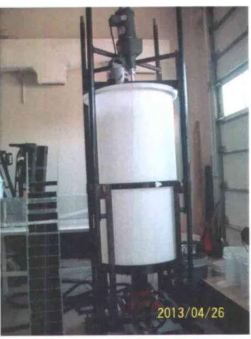 Figure  3.1 Réservoir  utilisé lors de la calibration  des appareils  de mesure