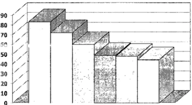 Figure 9. Pourcentage de peur de chuter chez différents groupes de personnes âgées de la région caféière colombienne