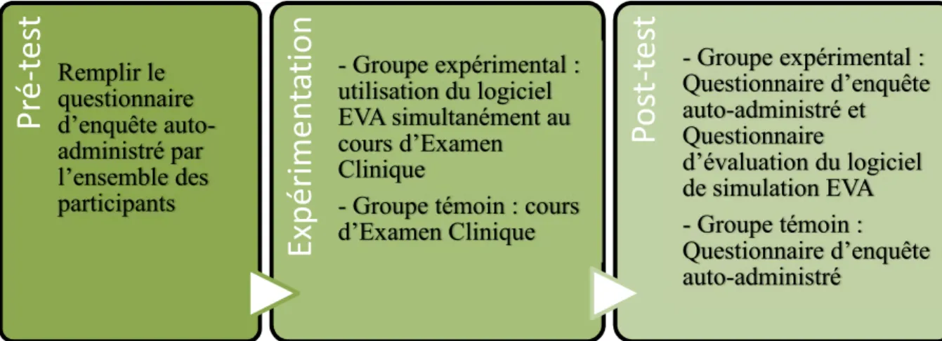 Figure 3. Représentation du déroulement de l’étude.