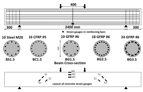 Figure  ‎ 4-2: Reinforcement details and dimensions of the circular RC specimens  