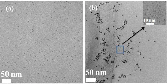Figure 3.3 TEM images of PbS QDs synthesized at 90 C with the PbCl 2 /S ratio of 3:1