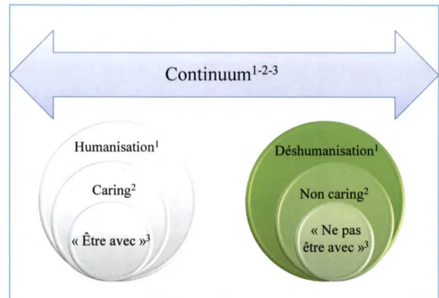 Figure 2. Continuum humanisation-déshumanisation 