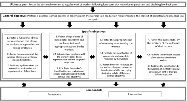 Figure 1: Objectives of the proposed logic model for the SM program  