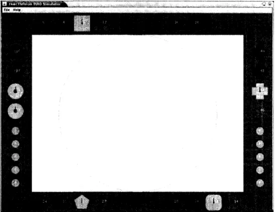 FIGURE 3.6 - Photo d'ecran du simulateur reacTIVision (source : site web) 