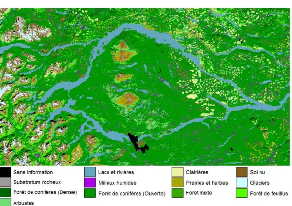 Figure 1.2 Occupation du territoire. 