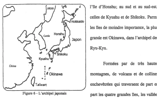 Figure 6 - L'archipel japonais 