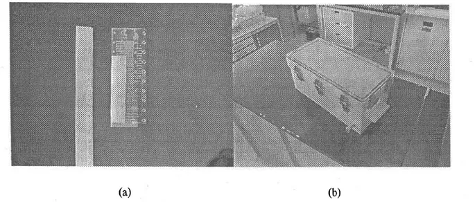 Figure 2.3 :  Photographie  (a) d'un dialyseur  de 0.5 cm de résolution  verticale  et (b) d'une boîte étanche  pour la mise sous azote des dialyseurs.