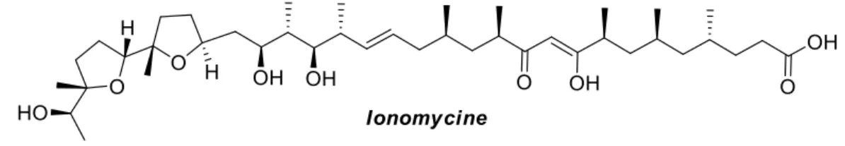 Figure I-1 : Structure de l’ionomycine 