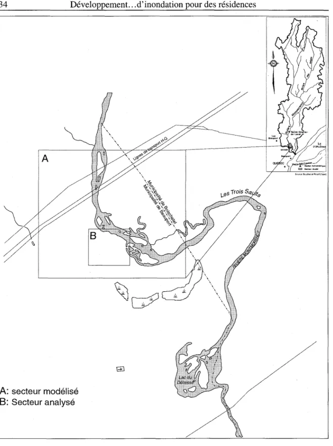Figure 6 - Carte de localisation  du  Secteur des Îlets  (B). 