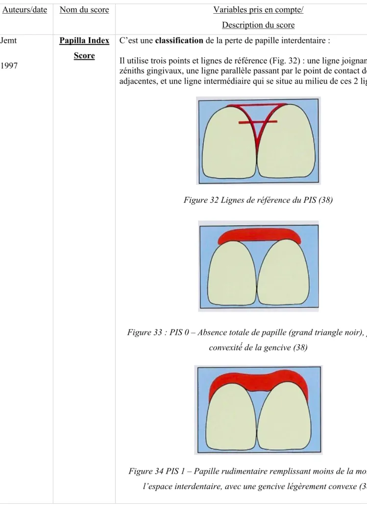 Figure 32 Lignes de référence du PIS (38)  