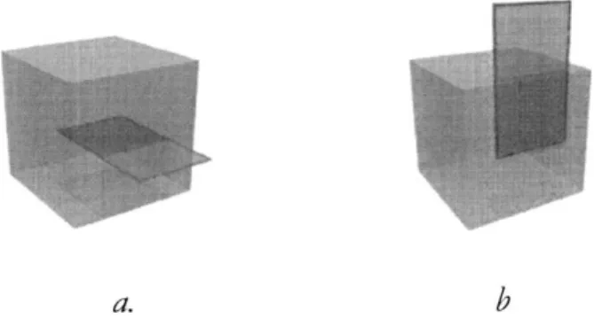 Fig. 6. Spatial relationships between a cube and a polygon.