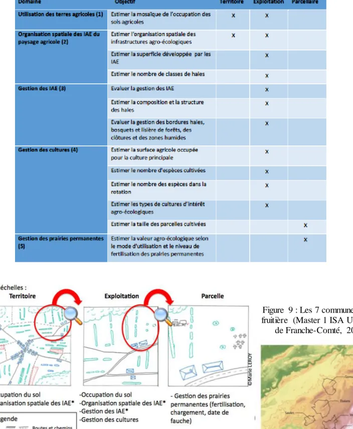 Tableau 2: description des 5 modules de BIOTEX (Manneville et al., 2014a) 