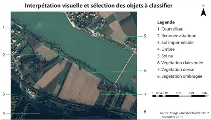 FIGURE 11: LES OBJETS FINAUX RETENUS POUR LA CLASSIFICATION 