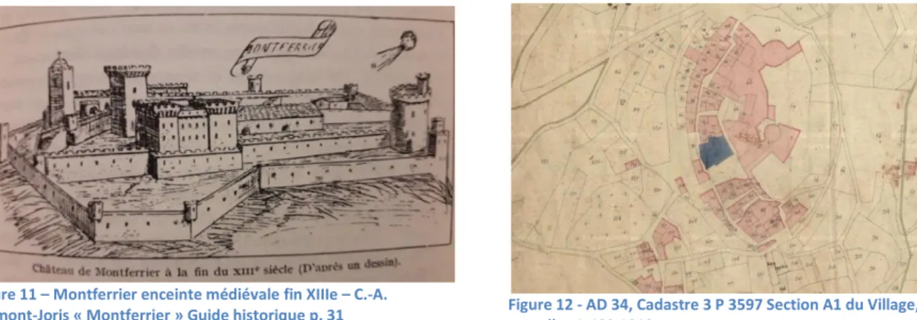 Figure 11 – Montferrier enceinte médiévale fin XIIIe – C.-A. 