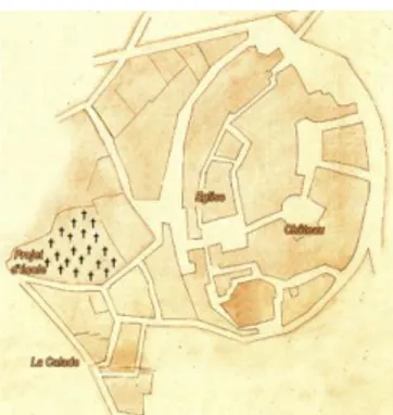 Figure 24 – Plan Napoléonien 1813 « Pittoresque  Montferrier » page 155