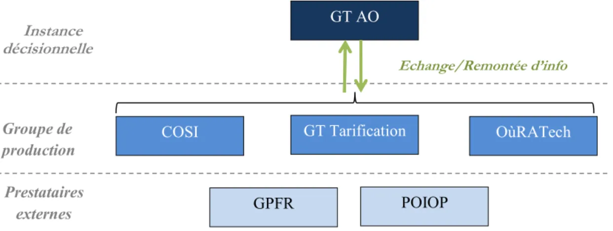 Figure 9 : Organisation des instances partenariales  