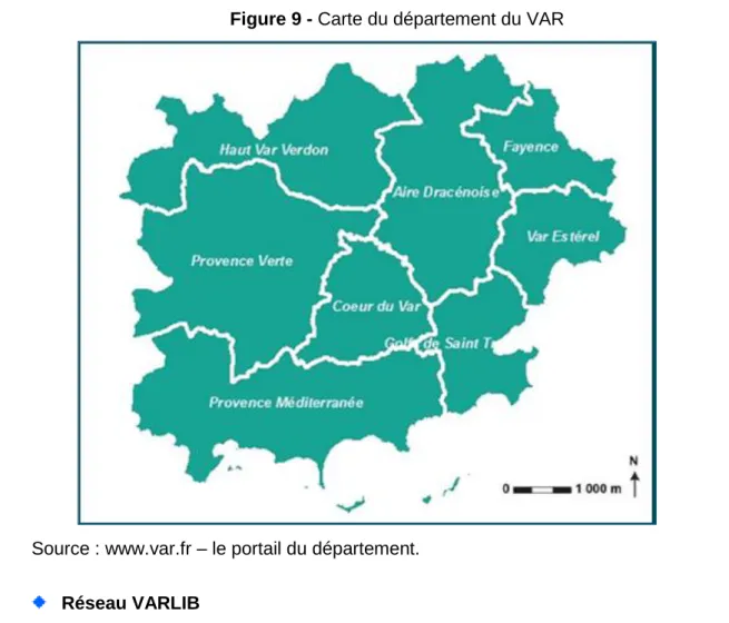 Figure 9 - Carte du département du VAR 