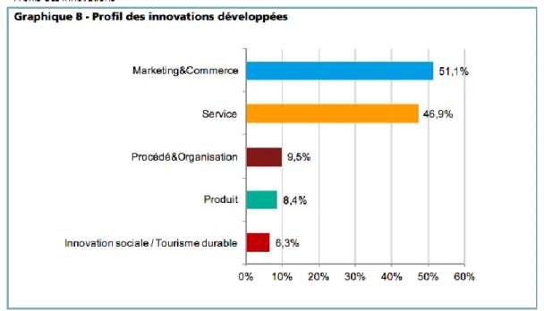 Figure 1 : Profil des innovations développées 