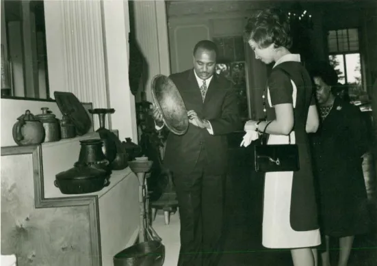 Fig. 1. A visit of Queen Sofia of Greece, Queen of Spain, at the Museum of the Institute of Ethiopian Studies