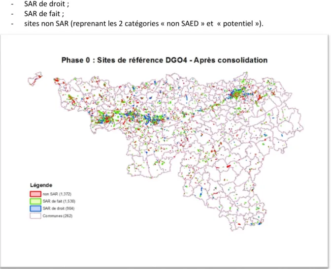 Figure 4 : cartographie des références DGO4 après consolidation 