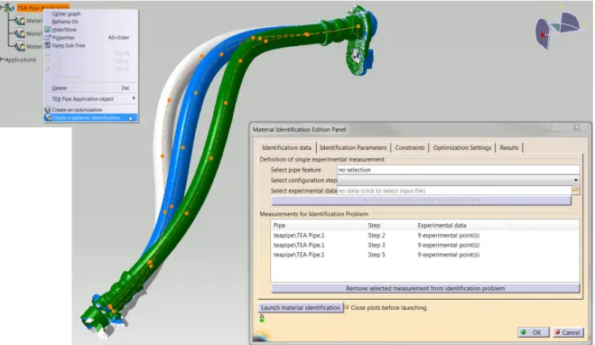 Figure 7:   Defining the material identification problem 