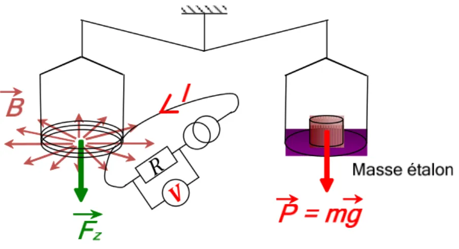 Figure 4 : Balance de Kibble, phase statique [10]. 