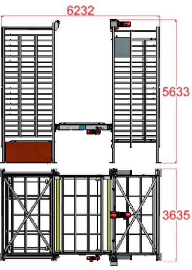 Figure 17. Dimensions de la machine. 