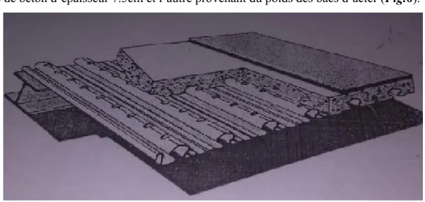 Fig. 6: Plancher Collaborant  En effet : 