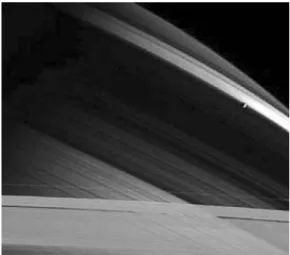 Fig. 6 Saturn’s rings imaged by the Cassini probe from 3.7 million km with a resolution of 22 km per pixel