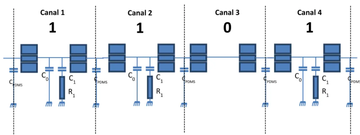 Figure 21 : Exemple de configuration fluidique 
