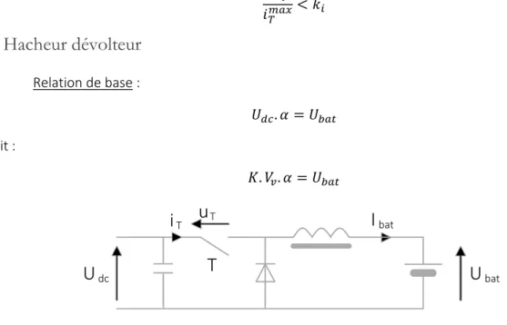 Figure 2 Schéma du hacheur dévolteur  