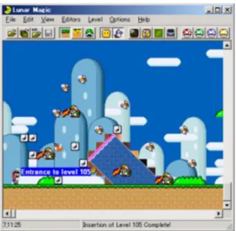 Figure  1  -  Lunar  Magic  is  an  unofficial  software  for creating hacks of Super Mario World 
