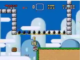 Figure  2  -  The  mod Kaizo  Mario  World plays  on  the  usual syntax of Super Mario World to be as annoying  as possible 