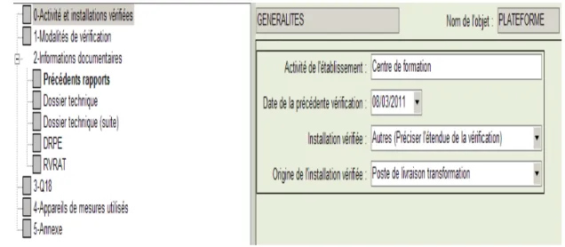 Figure 6.4.2 : Disposition des points de vérification « Objet » 