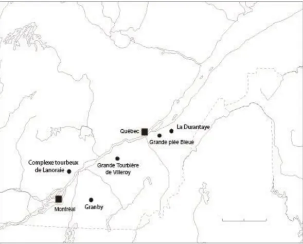 Figure 4 : Localisation des sites d’étude. 